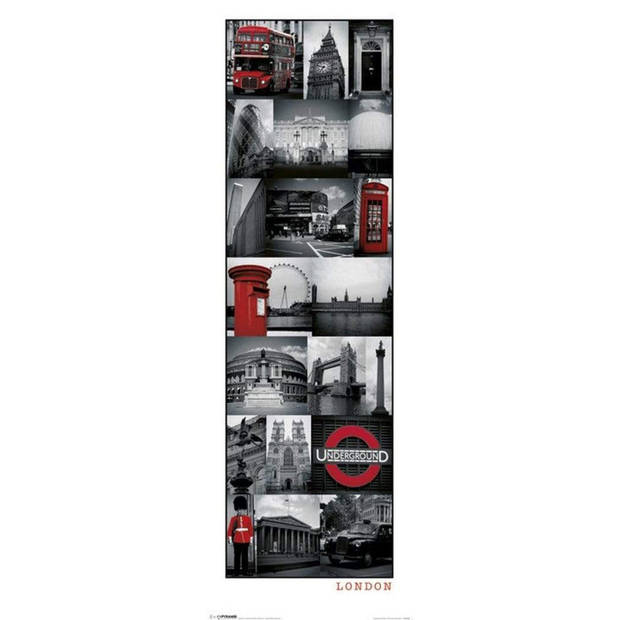 Poster London Collage 30,5x91,5cm