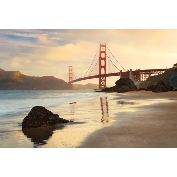 Fotobehang - Golden Gate 400x260cm - Vliesbehang