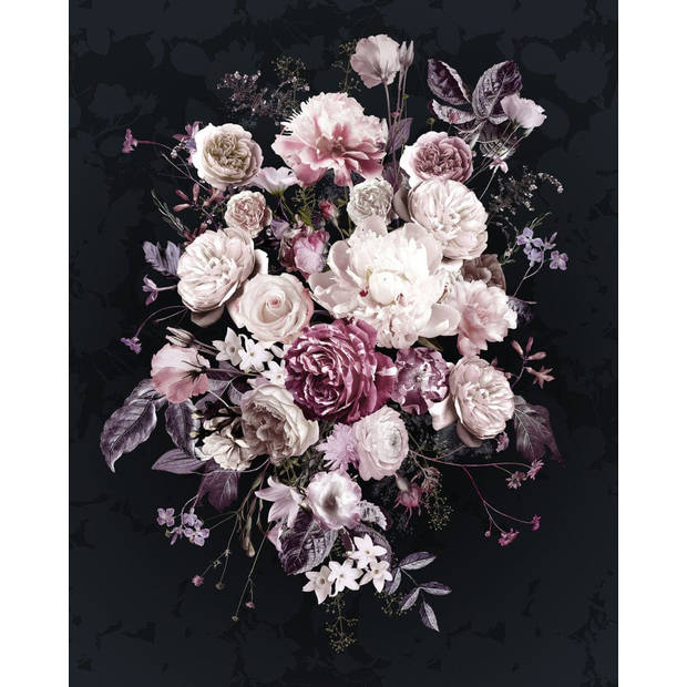 Fotobehang - Bouquet Noir 200x250cm - Vliesbehang