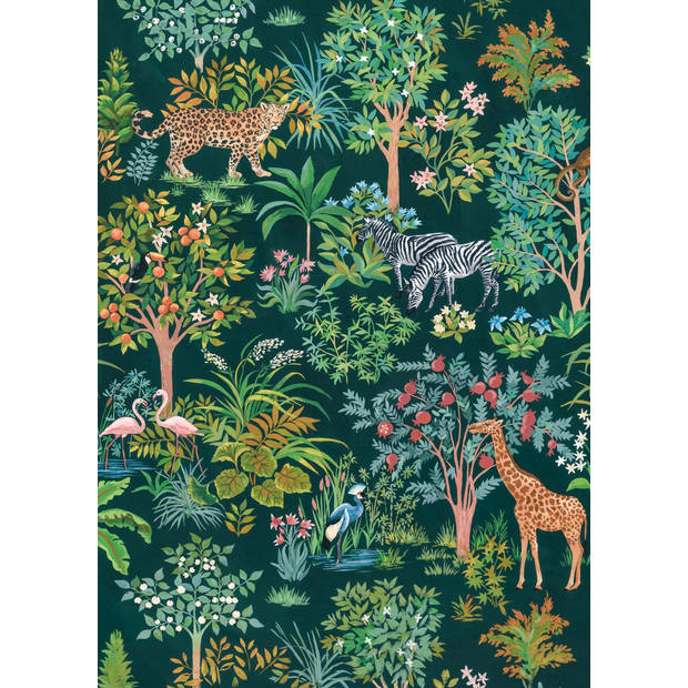 Fotobehang - Happy Jungle 200x280cm - Vliesbehang