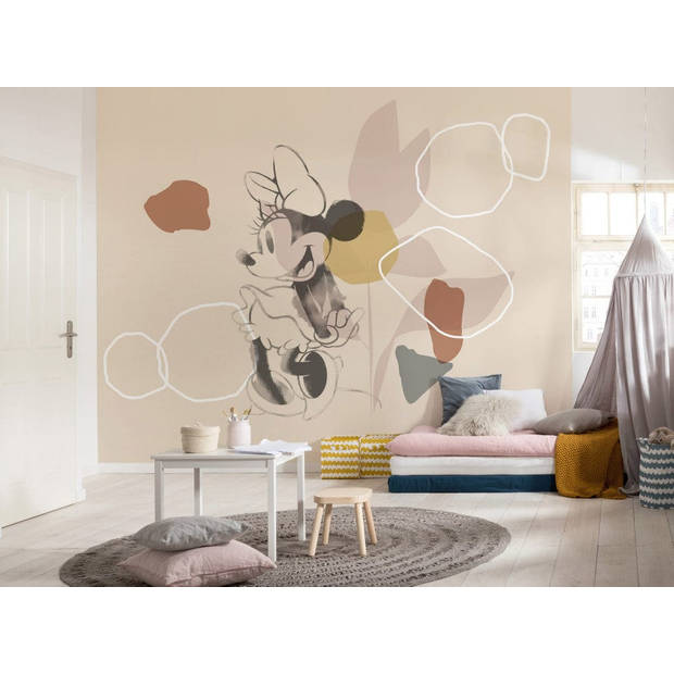 Fotobehang - Minnie Soft Shapes 350x280cm - Vliesbehang