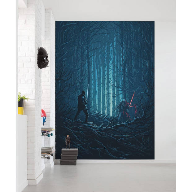 Fotobehang - Star Wars Wood Fight 200x280cm - Vliesbehang