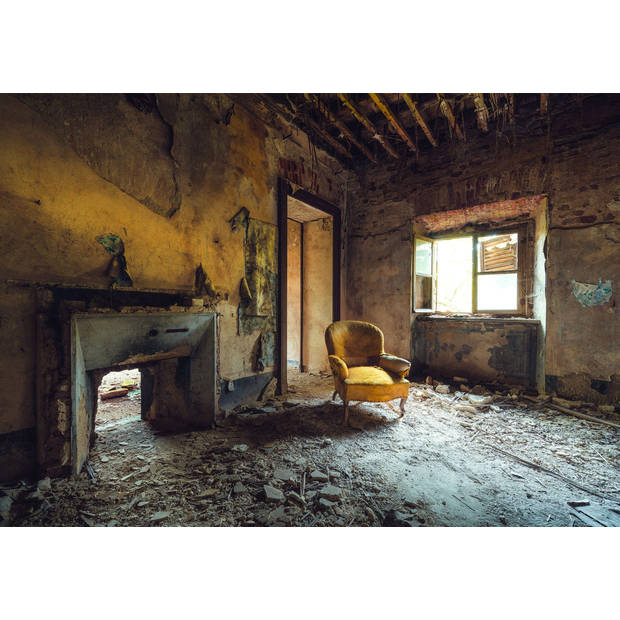 Fotobehang - Yellow 400x280cm - Vliesbehang