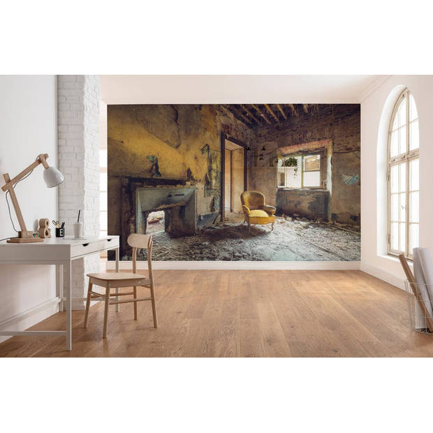 Fotobehang - Yellow 400x280cm - Vliesbehang