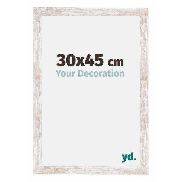 Fotolijst 30x45cm White Wash MDF Catania