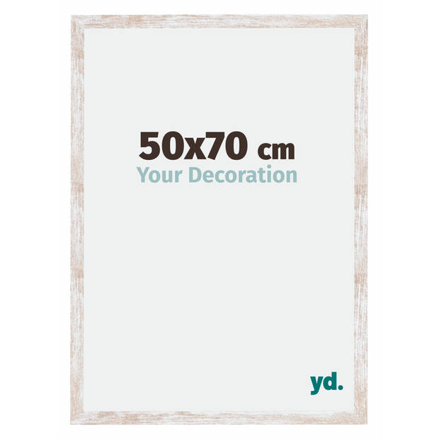 Fotolijst 50x70cm White Wash MDF Catania