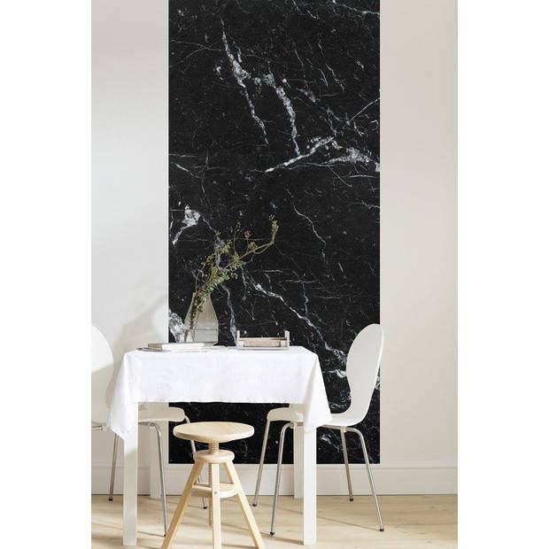Fotobehang - Marble Nero 100x250cm - Vliesbehang