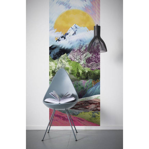 Fotobehang - Mountain Top 100x250cm - Vliesbehang