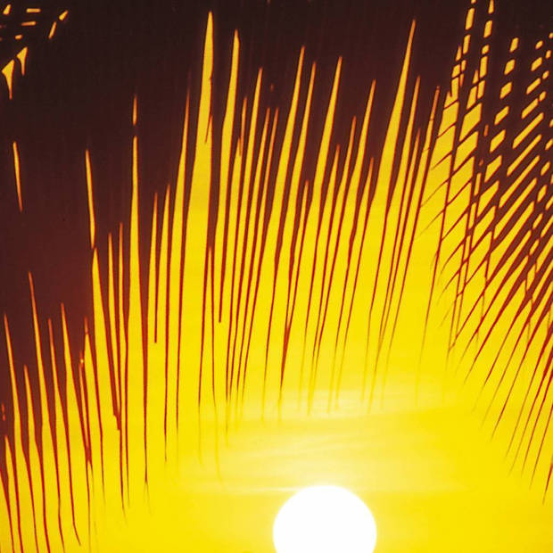 Fotobehang - Palmy Beach Sunrise 92x220cm - Papierbehang