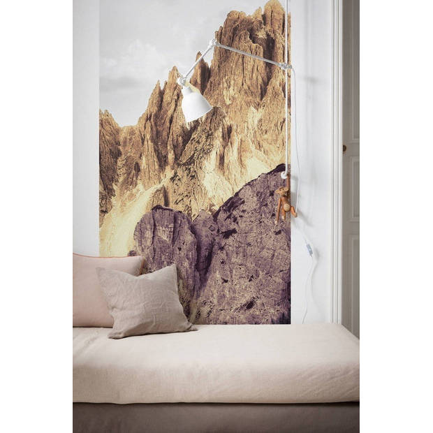 Fotobehang - Peaks Color 100x250cm - Vliesbehang