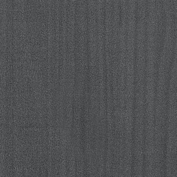 vidaXL Salontafel 75x50x33,5 cm massief grenenhout grijs