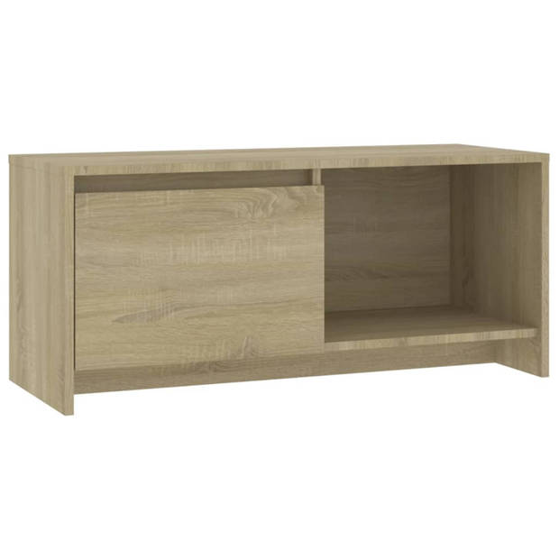 vidaXL Tv-meubel 90x35x40 cm bewerkt hout sonoma eikenkleurig