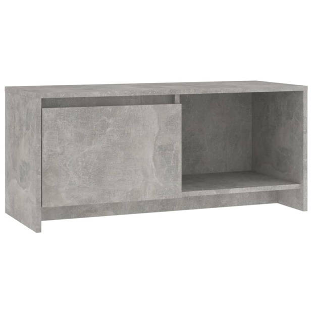 vidaXL Tv-meubel 90x35x40 cm bewerkt hout betongrijs