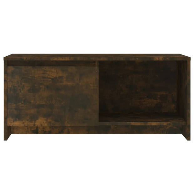 vidaXL Tv-meubel 90x35x40 cm bewerkt hout gerookt eikenkleurig