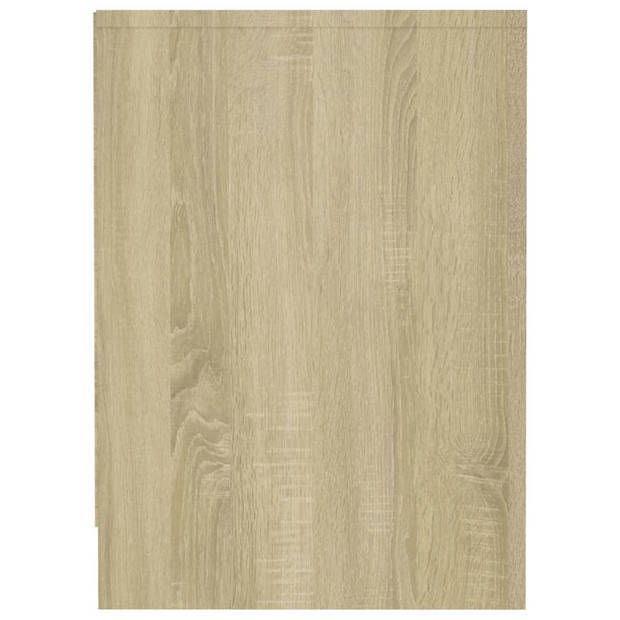 vidaXL Tv-meubel 102x37,5x52,5 cm bewerkt hout sonoma eikenkleurig