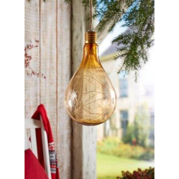 Luxform hanglamp Pear 60 led 16 x 16 x 28 cm brons 2-delig