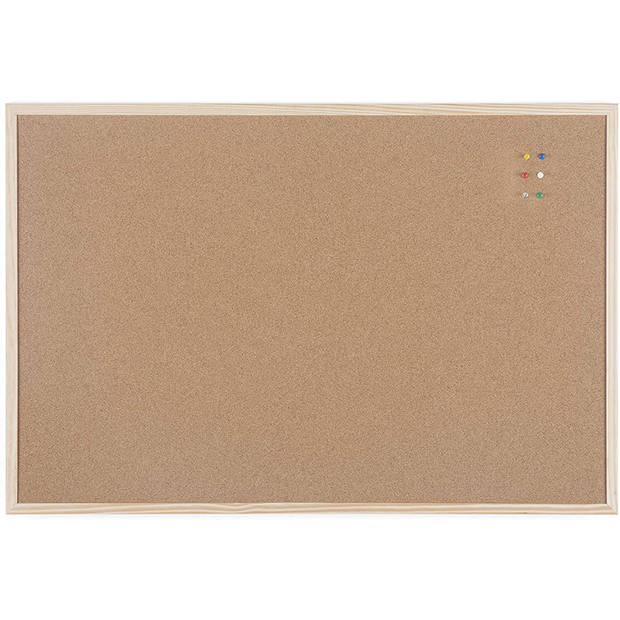 Supplies4U Kurkbord - 90x60 cm - Houten Frame