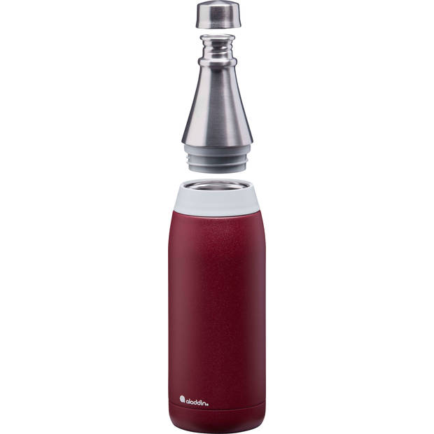 Aladdin - Fresco Thermavac Drinkfles 600 ml - Roestvast Staal - Rood