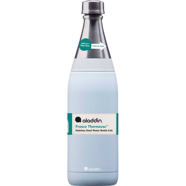 Aladdin - Fresco Thermavac Drinkfles 600 ml - Roestvast Staal - Blauw