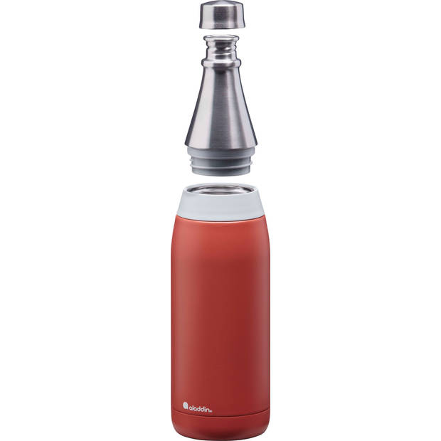 Aladdin - Fresco Thermavac Drinkfles 600 ml - Roestvast Staal - Rood