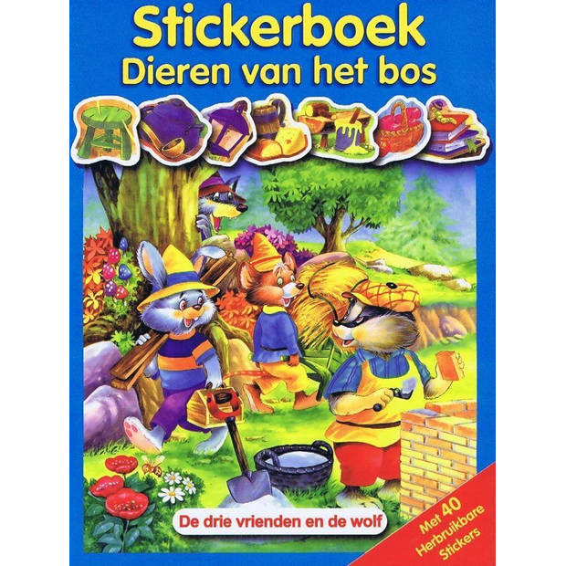 Stickerboek met dieren van het bos (8 stuks)