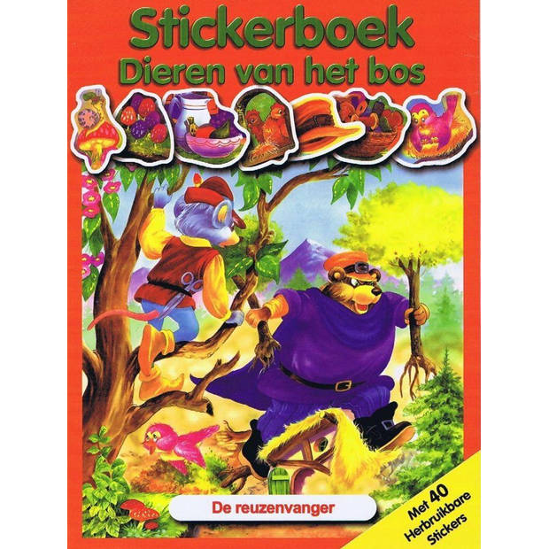 Stickerboek met dieren van het bos (8 stuks)