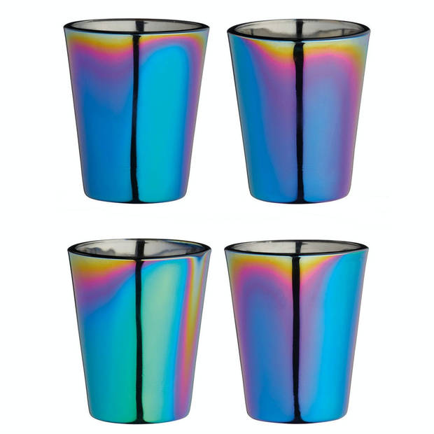 BarCraft Shotglazen Rainbow 50 ml - 4 Stuks