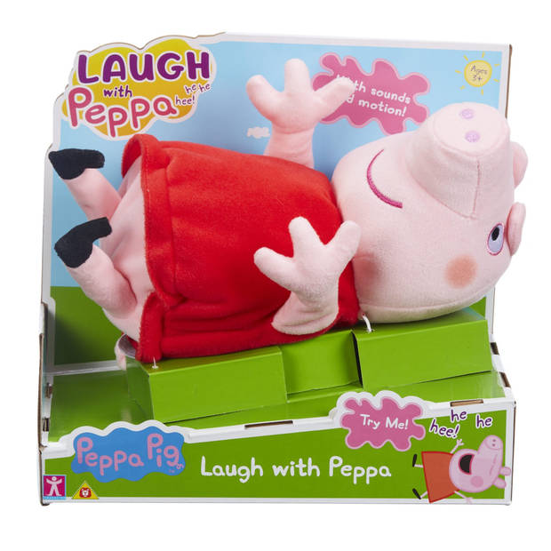 Nickelodeon knuffel Peppa Pig junior 24 cm pluche roze/rood