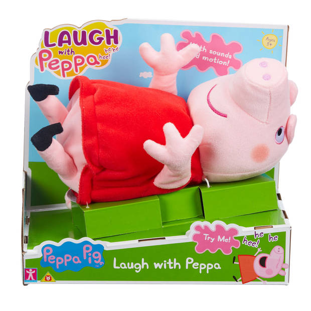 Nickelodeon knuffel Peppa Pig junior 24 cm pluche roze/rood