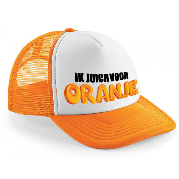 Bellatio Decorations snapback/cap - ik juich voor oranje - koningsdag/voetbal supporter - WK/EK - Verkleedhoofddeksels