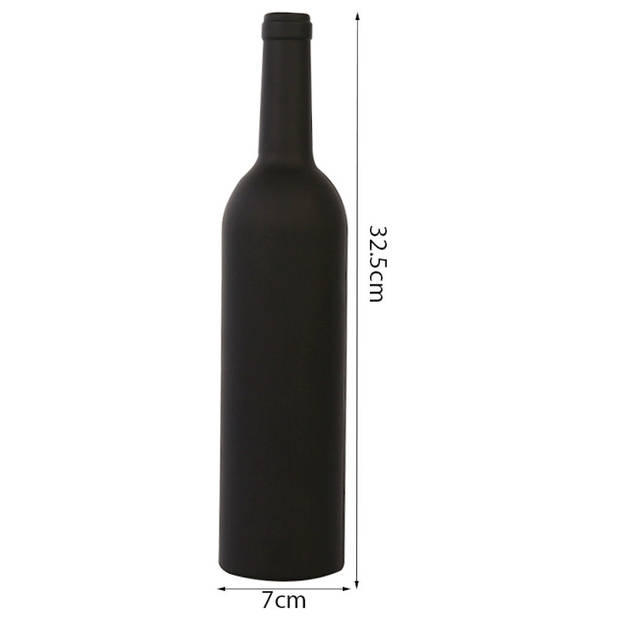 Decopatent® 6-Delige Luxe Wijnset in Wijnfles vorm - Wijn fles
