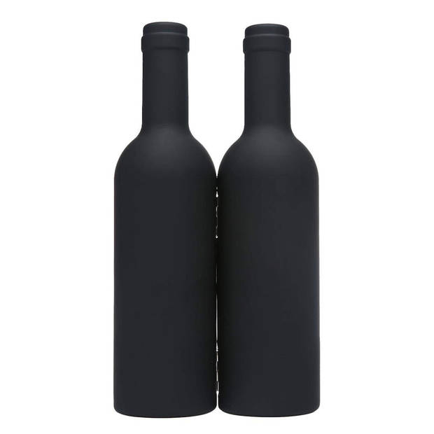Decopatent® 4-Delige Luxe Wijnset in Wijnfles vorm - Wijn fles