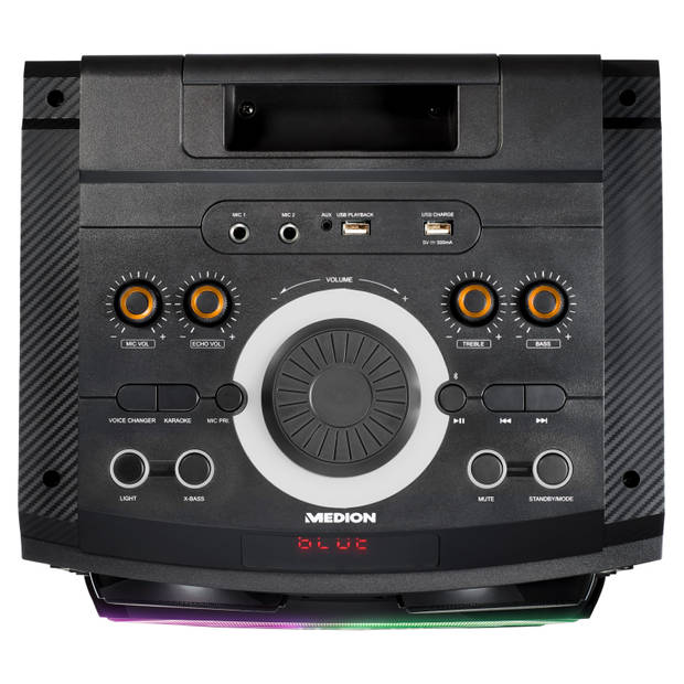 Medion P61458 - Party speaker - 2000 Watt - Bluetooth - LED - Zwart
