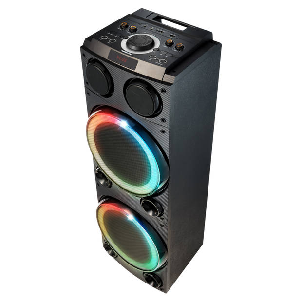 Medion P61458 - Party speaker - 2000 Watt - Bluetooth - LED - Zwart