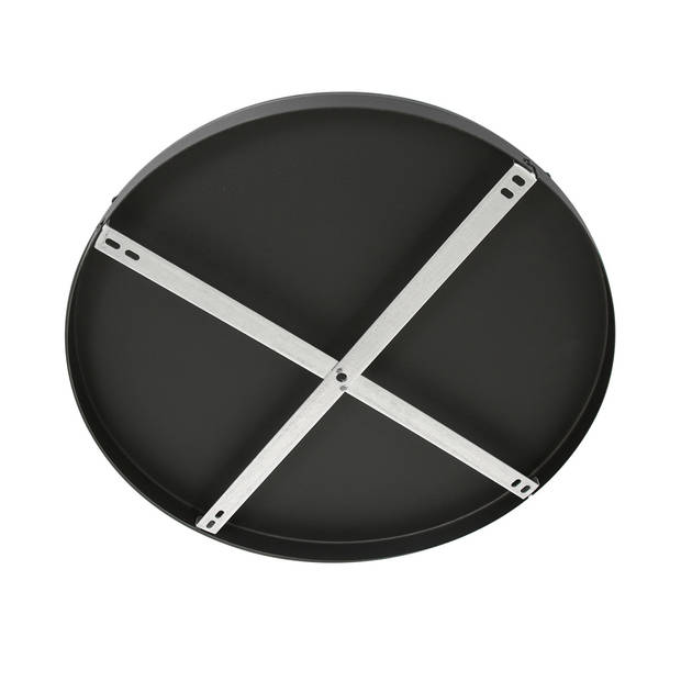 Ylumen Plafondplaat Ø 50 cm - zonder gaten - zwart