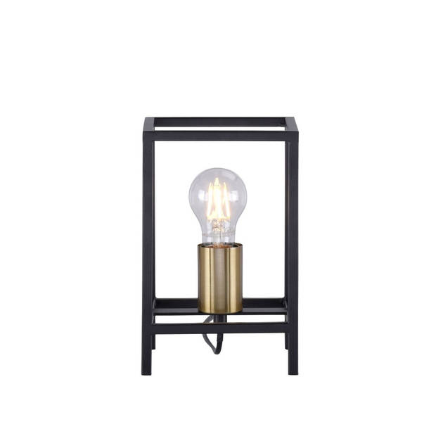 Paul Neuhaus Tafellamp Fabio B 15 cm H 23,5 cm zwart goud