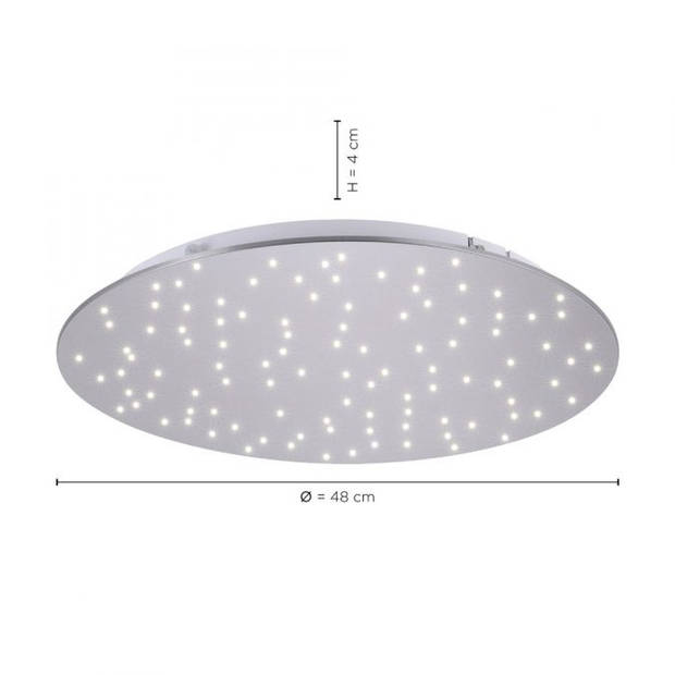 Paul Neuhaus Plafondlamp Sparkle Ø 48 cm mat chroom