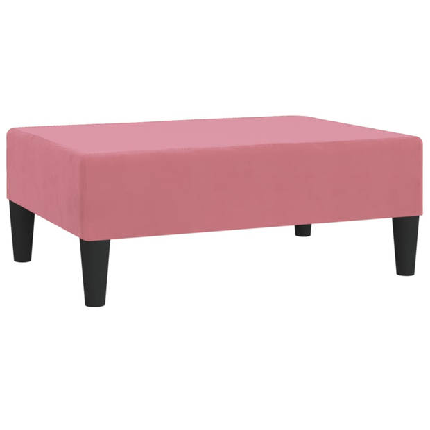 vidaXL Voetenbank 78x56x32 cm fluweel roze