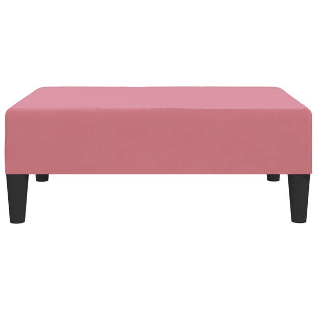 vidaXL Voetenbank 78x56x32 cm fluweel roze