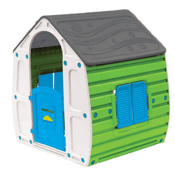 Paradiso Toys speelhuis Summer 102 x 90 cm groen/grijs/blauw