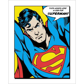 Kunstdruk Superman Looks Like A Job For 40x50cm