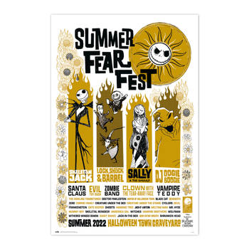 Poster Disney Nightmare Before Christmas Summer Fear Fest 61x91,5cm