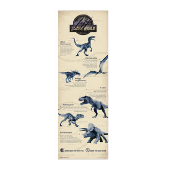 Poster Jurassic World 53x158cm