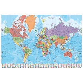 Poster Map World es Physical Politic 91,5x61cm