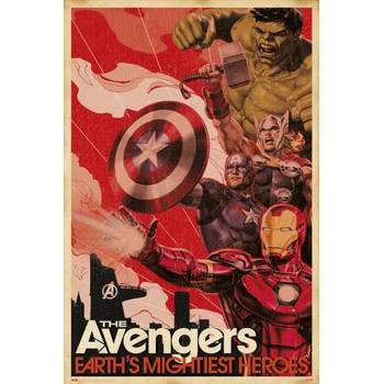 Poster Marvel Avengers Earths Mightiest Heroes 61x91,5cm