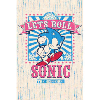 Poster Sonic Lets Roll 61x91,5cm