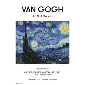 Poster Van Gogh La Nuit Etoilee 61x91,5cm