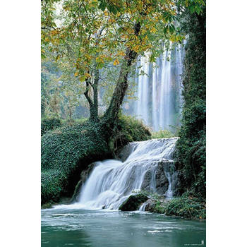 Poster Waterfall Stone Monastery 61x91,5cm