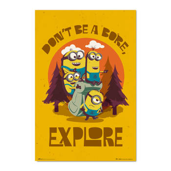 Poster Minions Don’t Be A Bore Explore 61x91,5cm