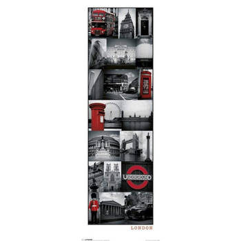 Poster London Collage 30,5x91,5cm